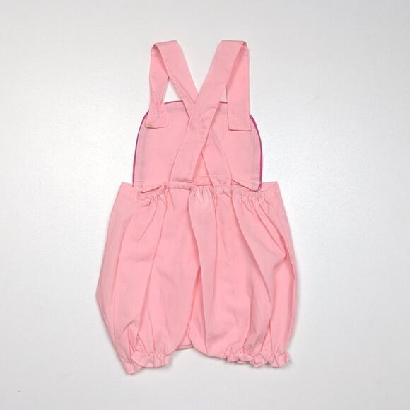Vintage Sweet Temptations Sunsuit Baby Girls Size 12m Pink Kitty Bubble Romper - Picture 2 of 3